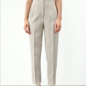 Zara high waisted beige pants